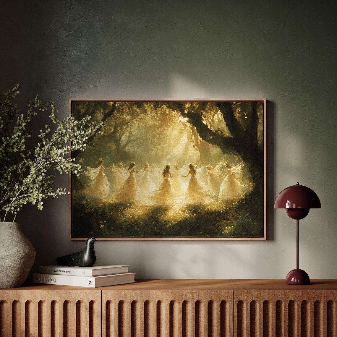 Ethereal Fairies Dancing In Golden Forest Light - Image 5