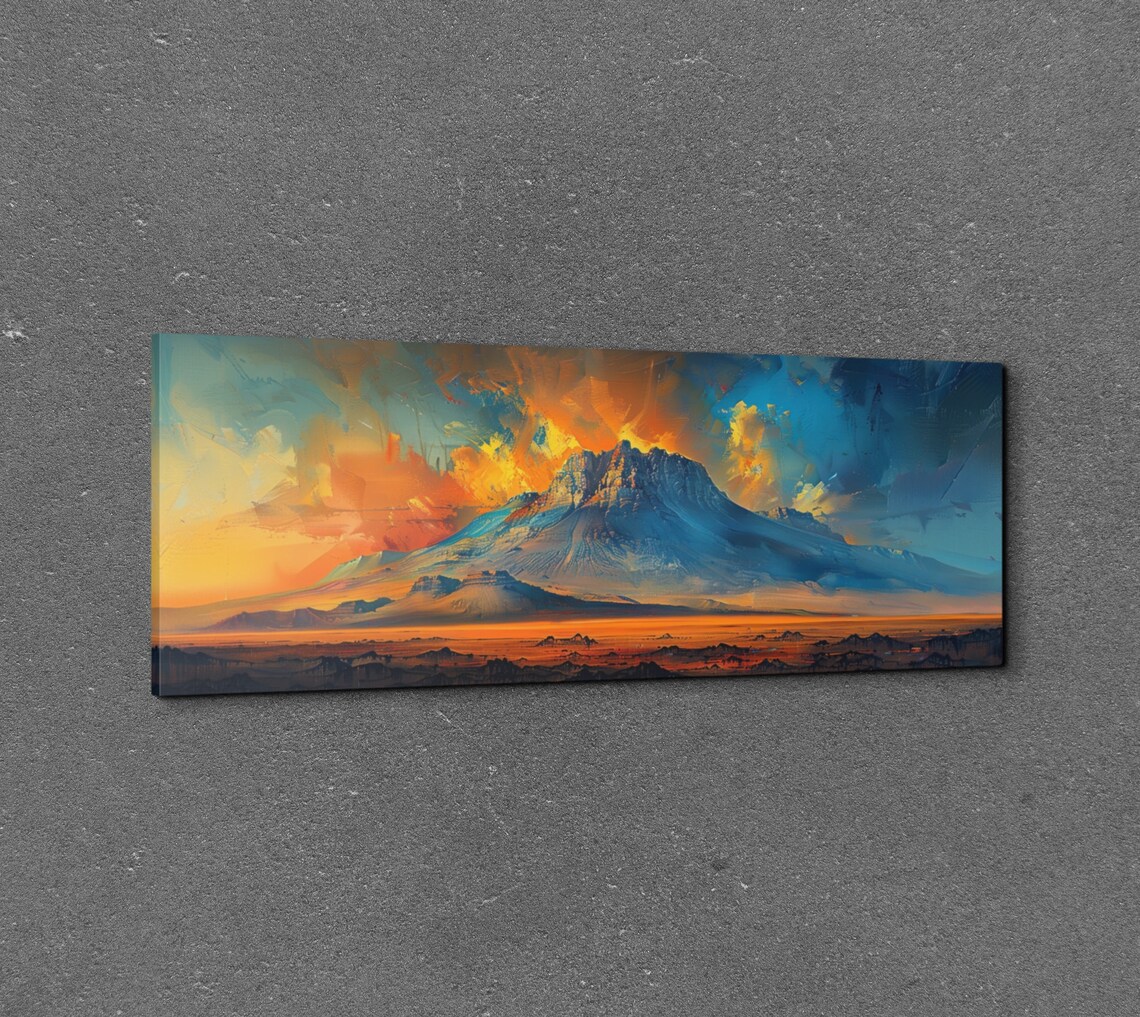 Mount Kilimanjaro Mid Century Modern Panorama - Image 3
