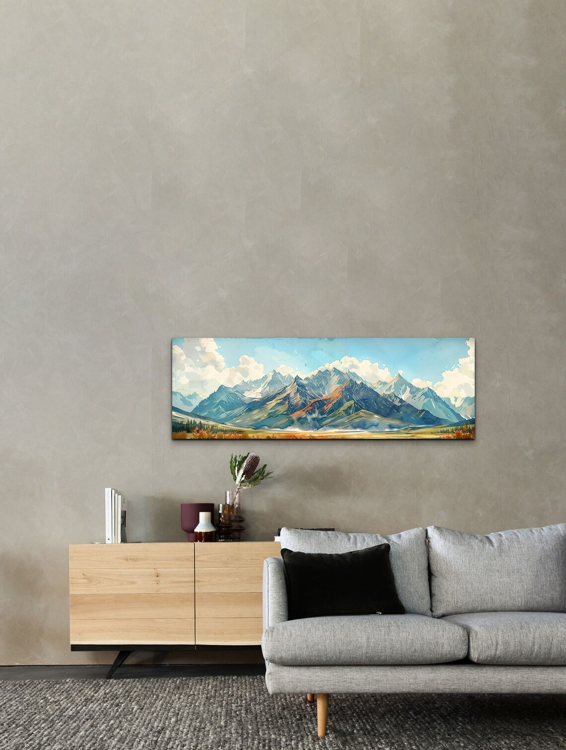 Brooks Mountain Range, Mid-Century Modern Scenery - Image 4