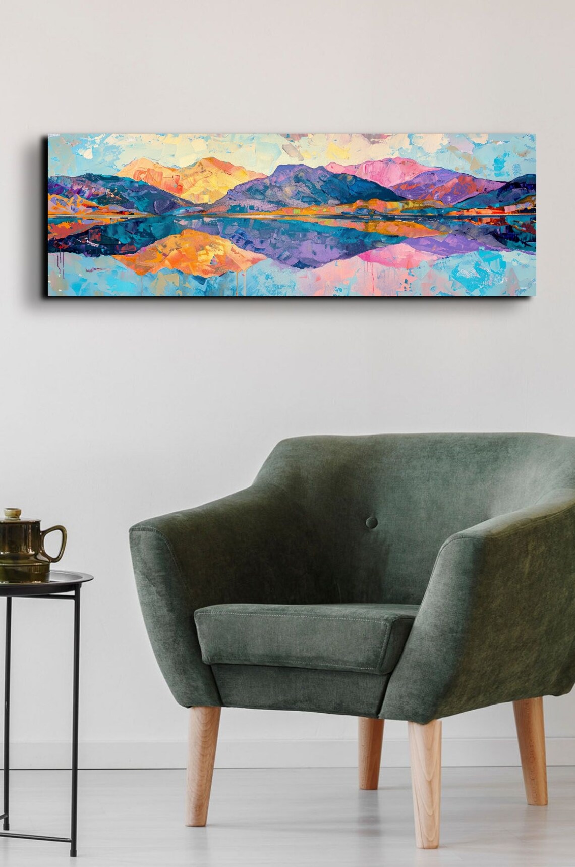 Mid Century Modern Mountain Art Print - Image 4
