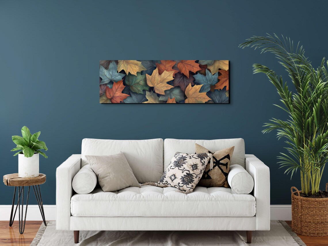 Fall Rustic Leaves Landscape, Halloween Decor Art Print - Image 6