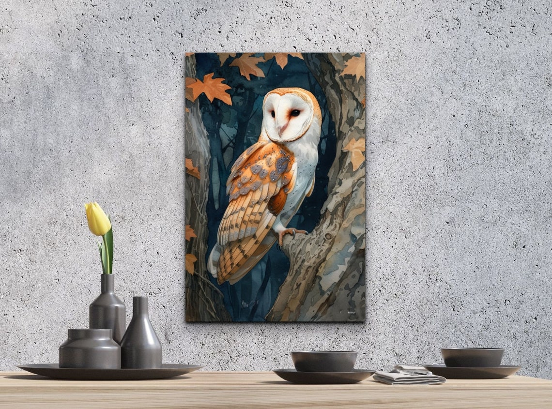 Antique Barn Owl Art Print