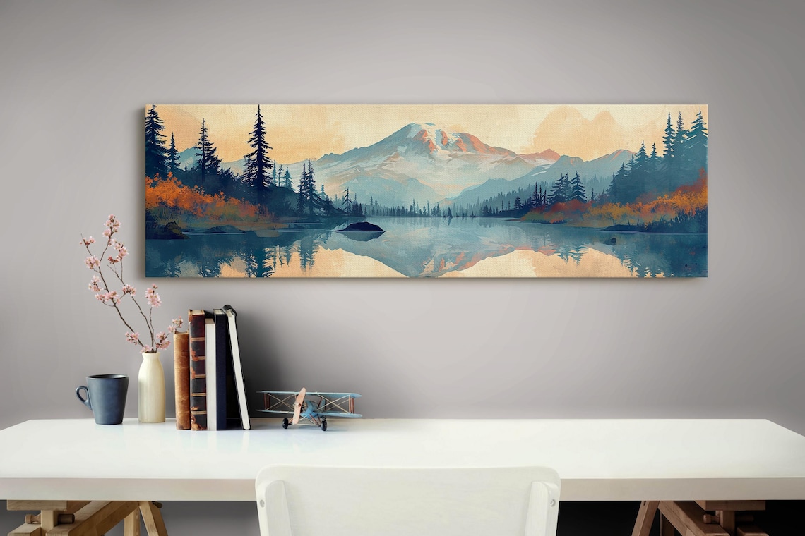 Mount Rainier Mid-Century Modern Travel Poster - Image 5