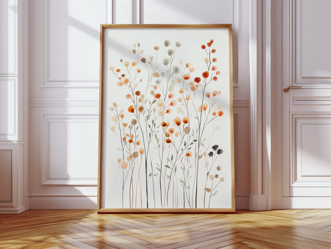 Watercolor Wildflowers, Elegant Botanical Art Print - Image 5