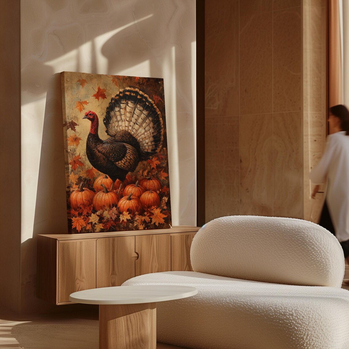 Thanksgiving Turkey Art, Rustic Fall Farmhouse - Image 7