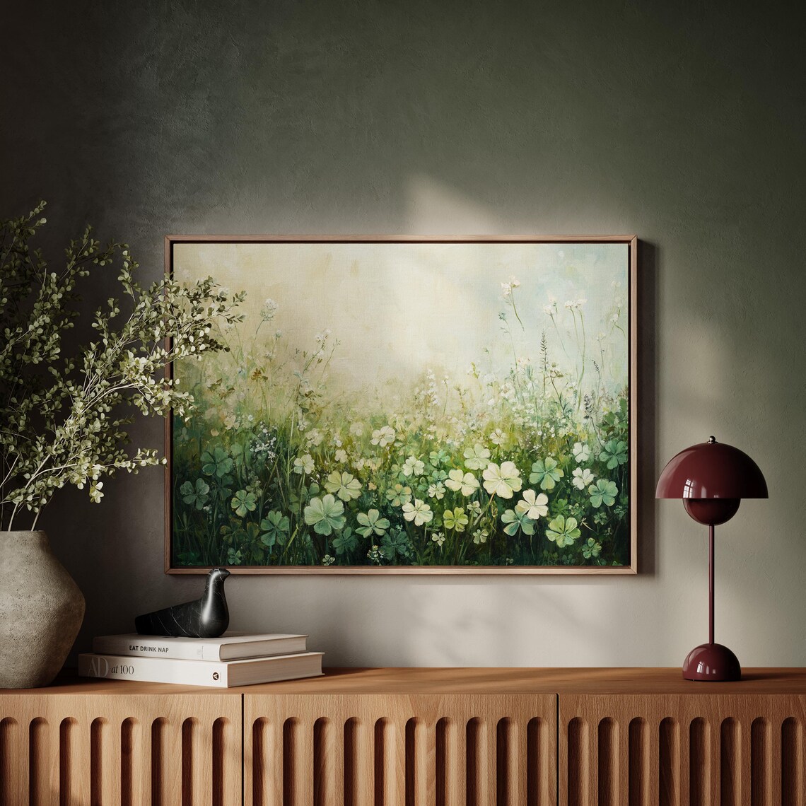 Wildflower And Clover Field Wall Art Print - Image 6