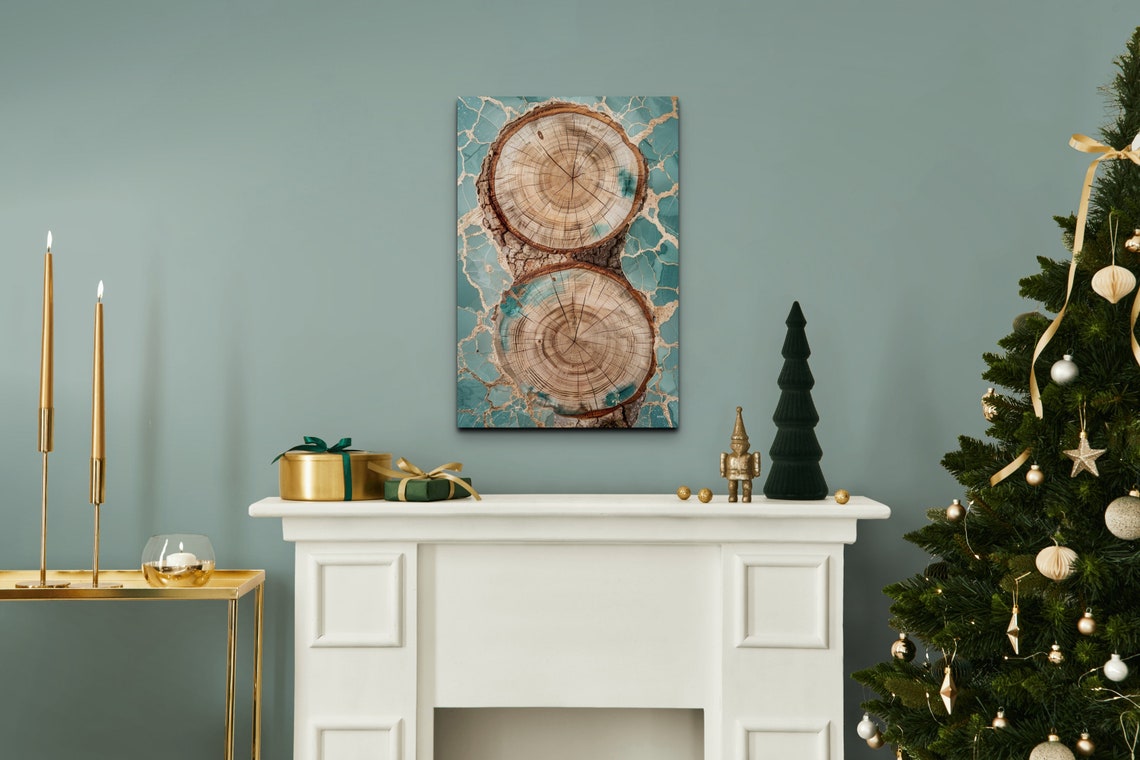 Abstract Tree Ring Nordic Art Print - Image 6