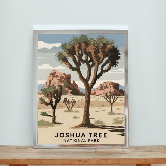 Joshua Tree National Park Vintage Travel Poster