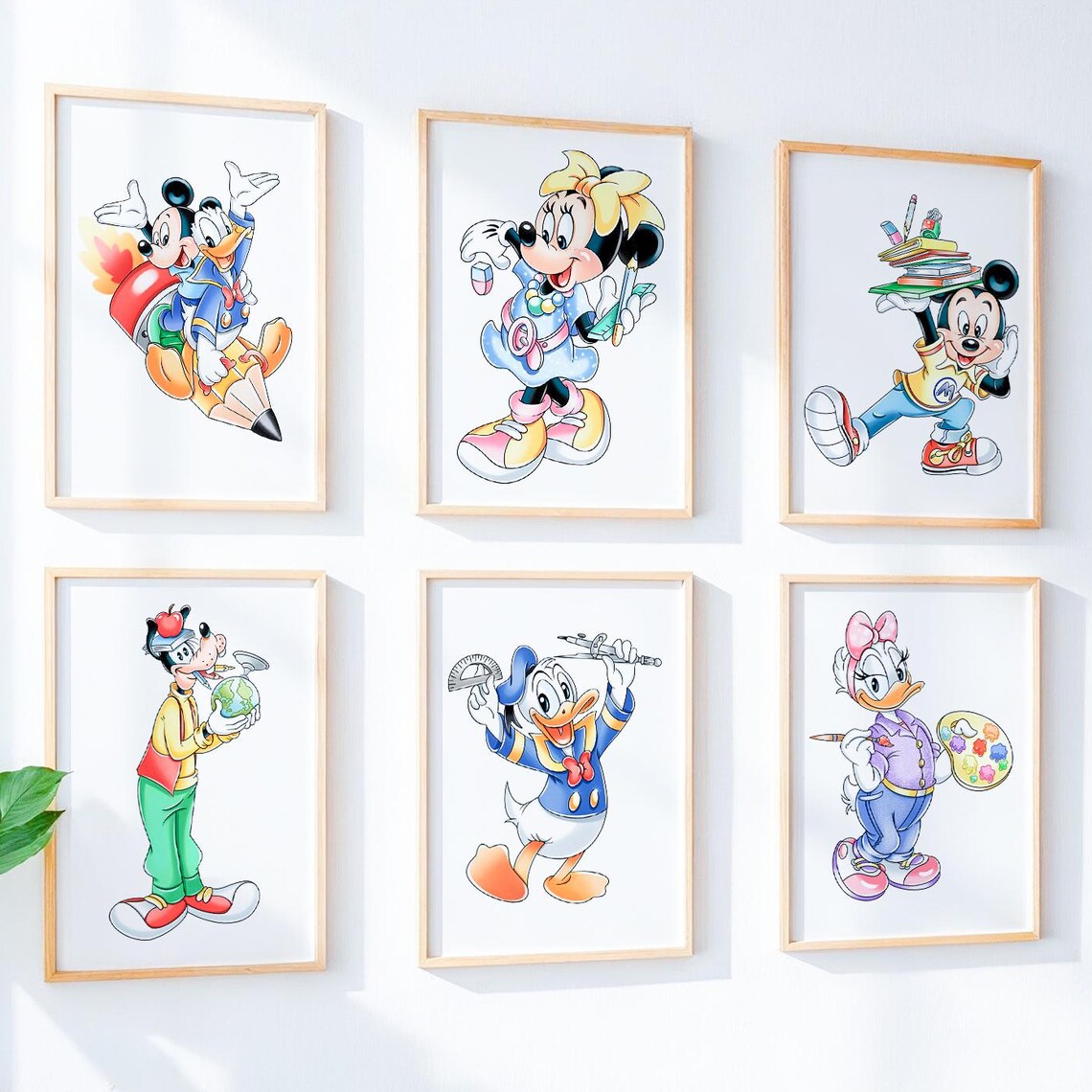 Magical School Classroom Art Print, Disney Kids Decor