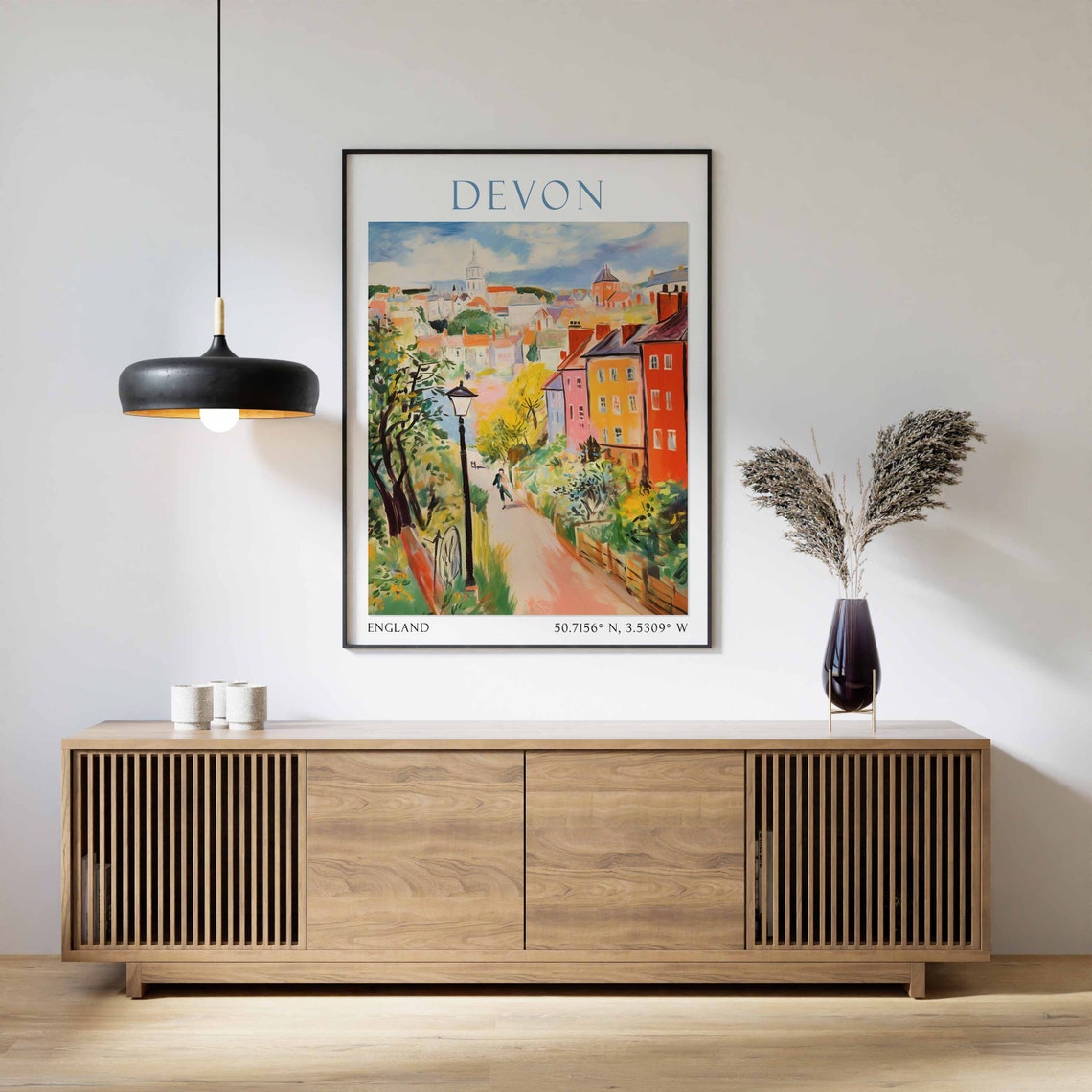 Devon Travel Poster, Devon Decor - Image 3