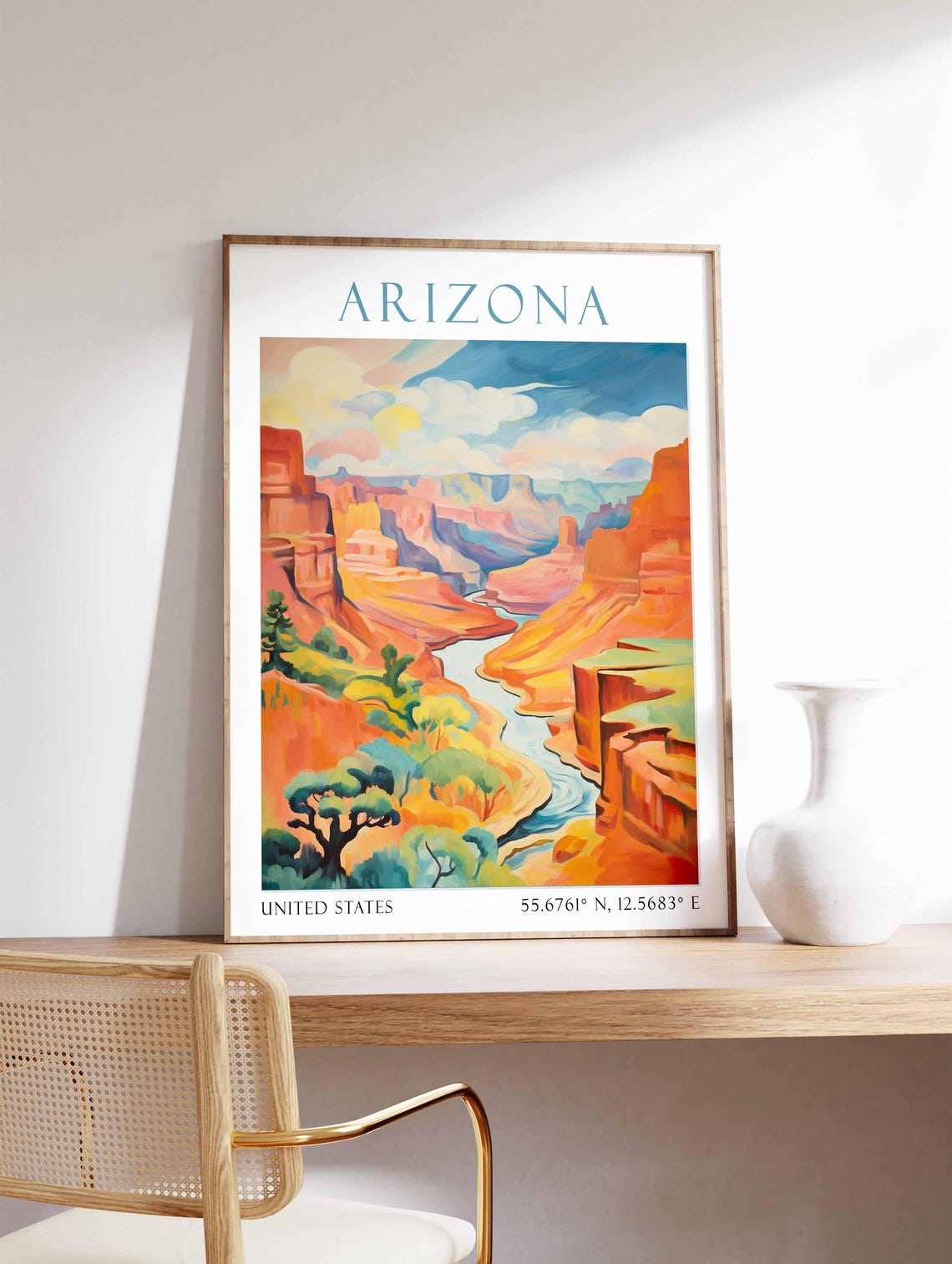 Arizona Travel Print Arizona Wall Art Arizona Home Decor Arizona Travel Poster Arizona Gift For Arizona Lover Arizona Art Print