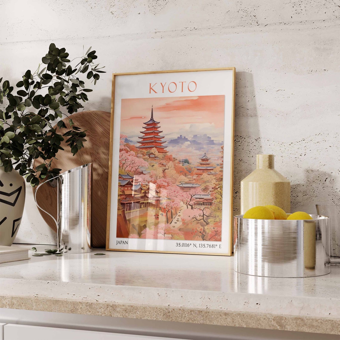 Kyoto Travel Print Kyoto Travel Poster Japan Wall Art Japanese Travel Decor Travel Gift Japanese Wall Art Kyoto Wall Art Asian Print - Image 3