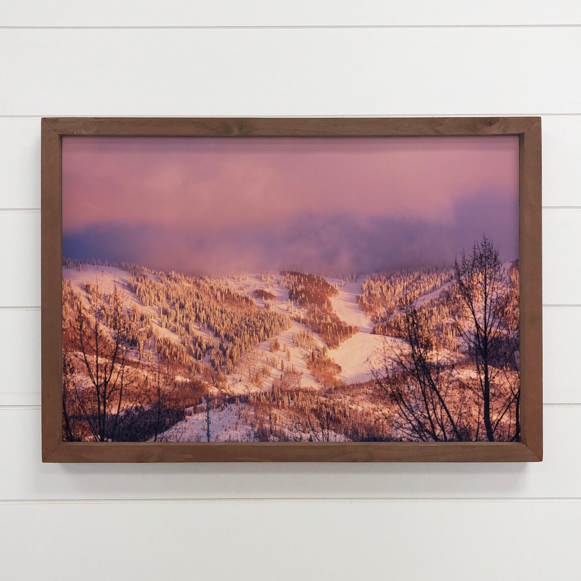Steamboat Springs Colorado Mountain Sunset Photography Poster Dusk