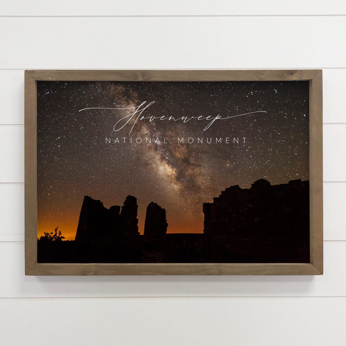 Hovenweep National Monument Milky Way Night Sky Photography Poster