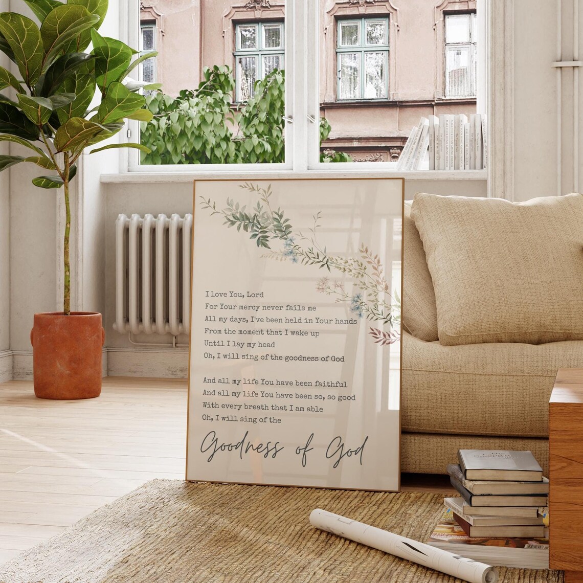 Goodness Of God Lyric Praise Song Poster - Image 3