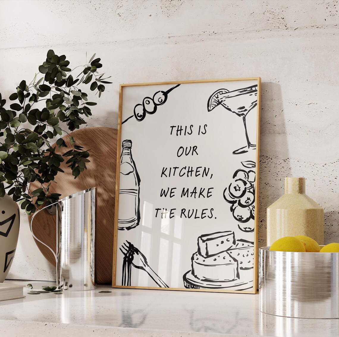 Our Kitchen We Make The Rules Kitchen Decor - Image 3