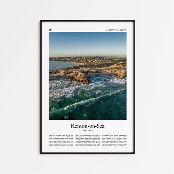 Kentononsea Color Print Real Photo Poster Travel Gift South Africa Minimal City