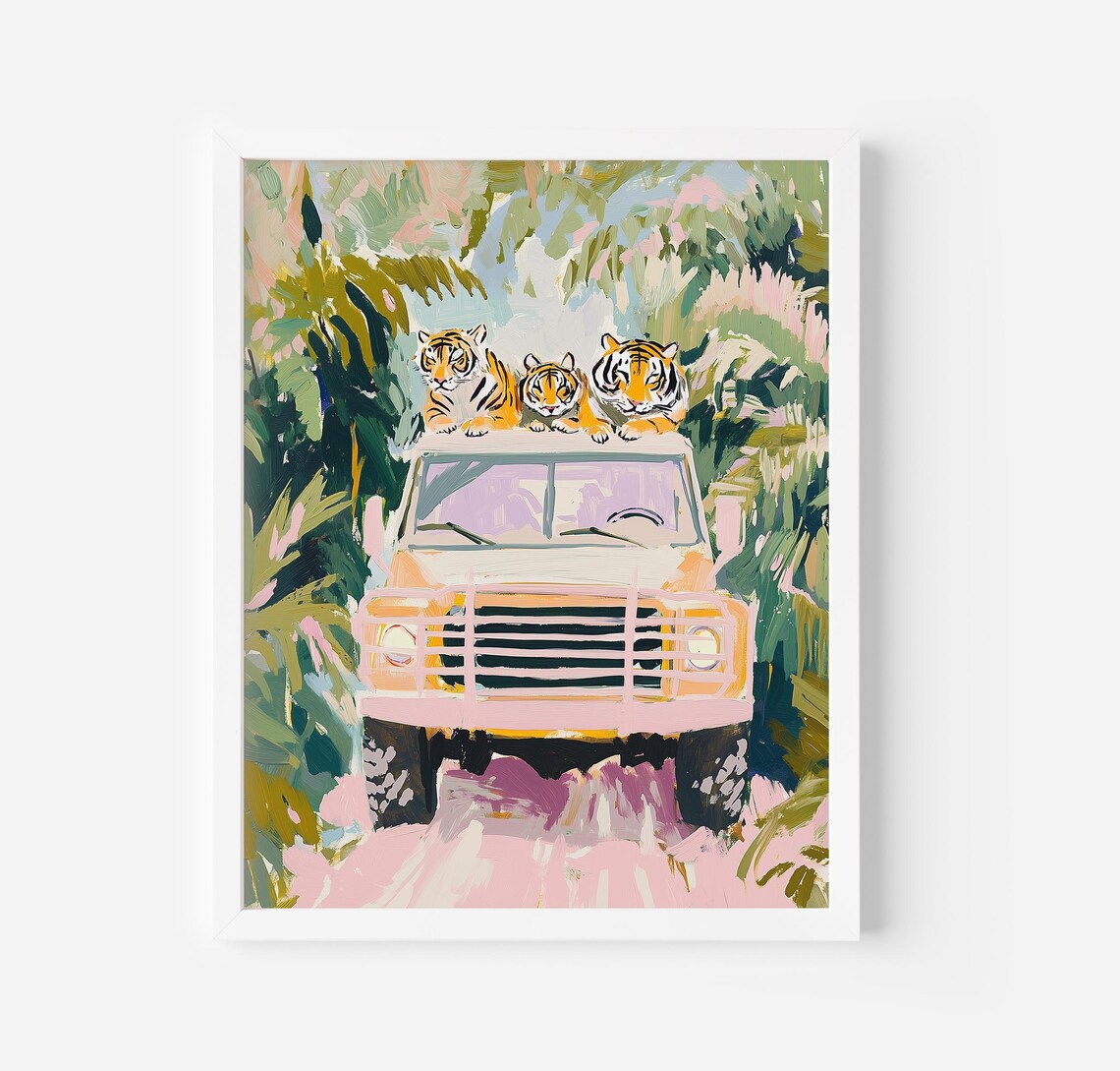 Safari Nursery Print, Cute Animal Nursery Decor - Image 3