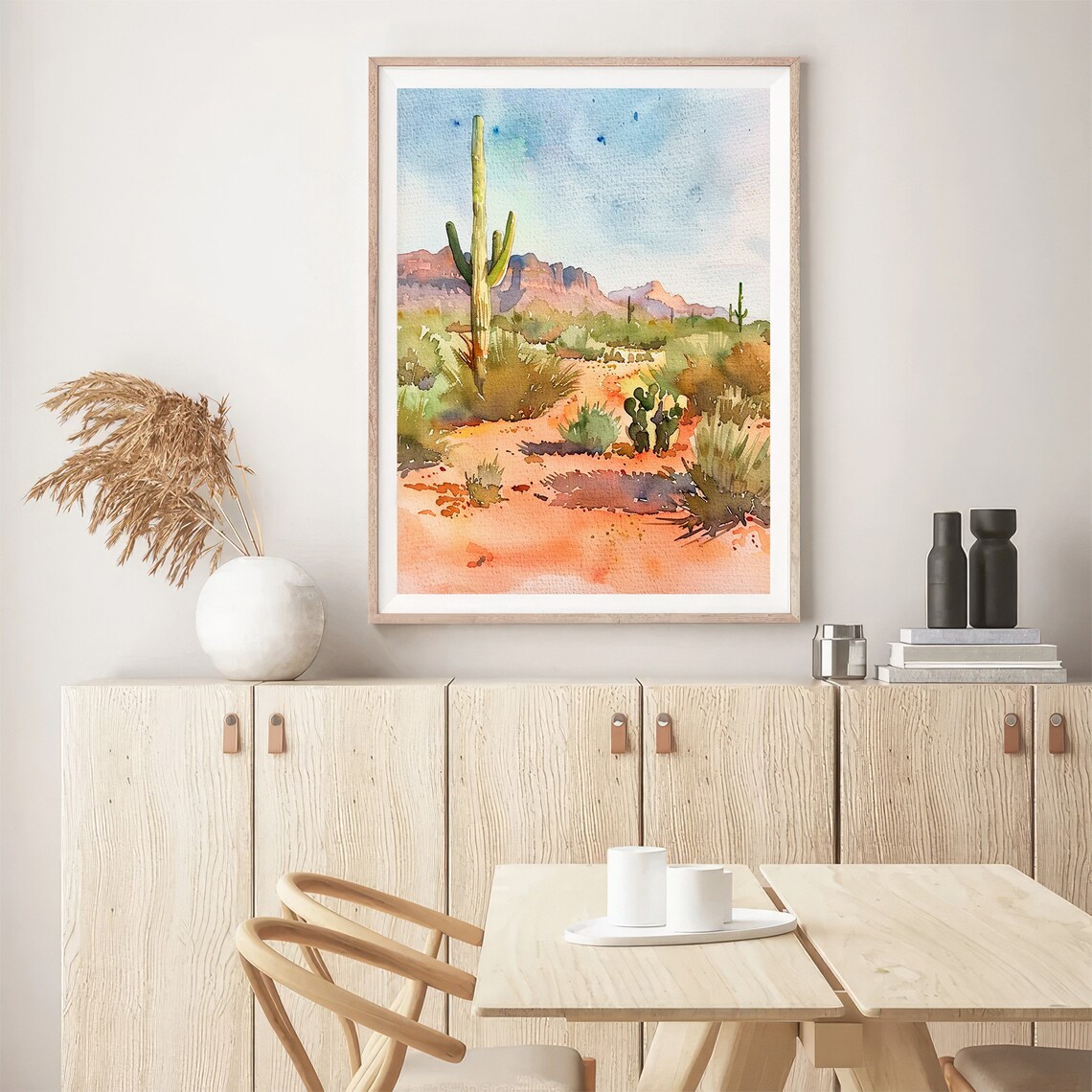 Sedona Arizona Watercolor Landscape Art Print - Image 5