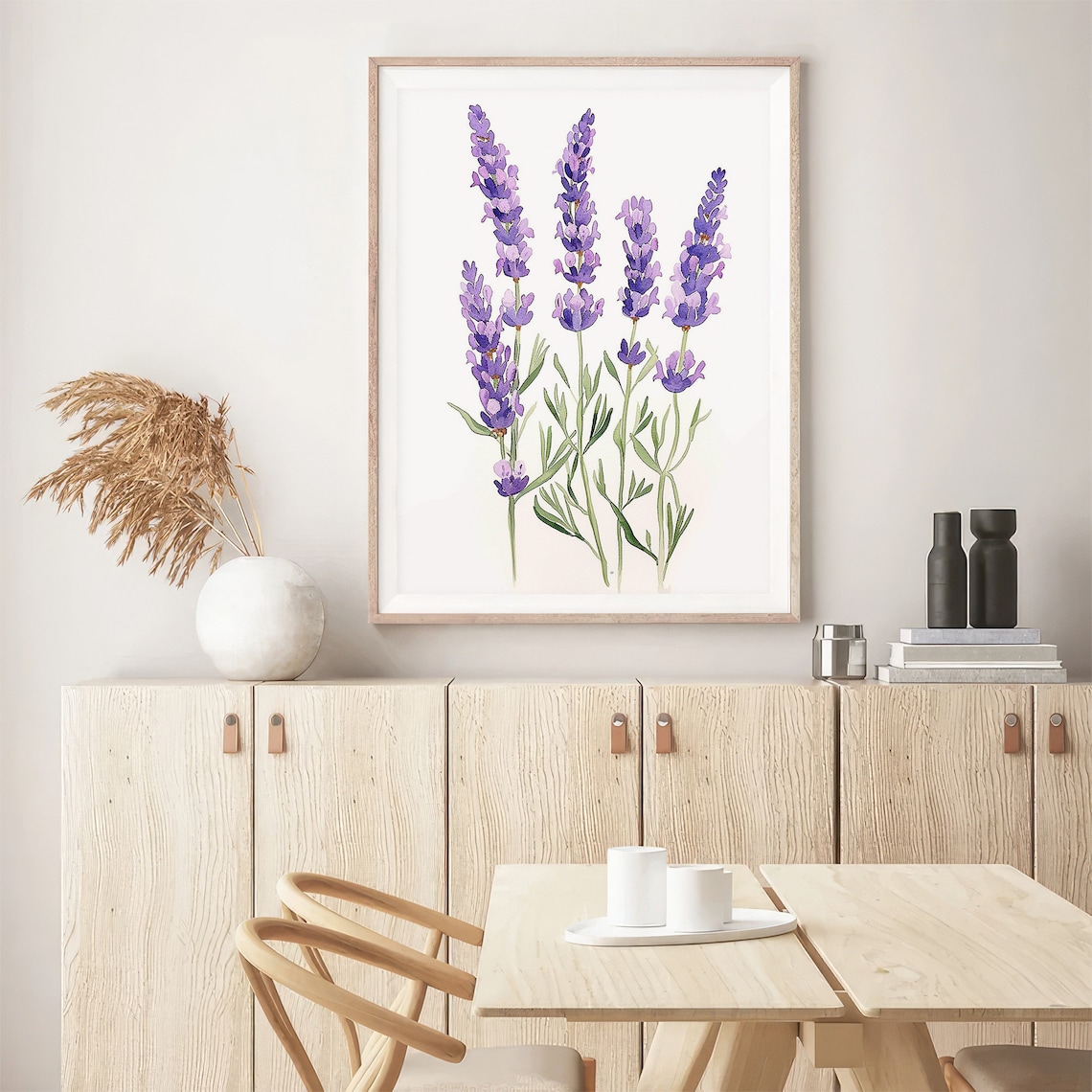 Lavender Flowers Watercolor Art Print, Tuscany Botanical - Image 5