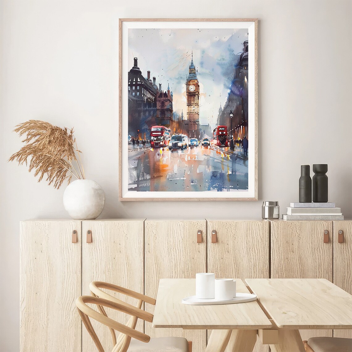 London Watercolor Painting England Art Print - Image 5