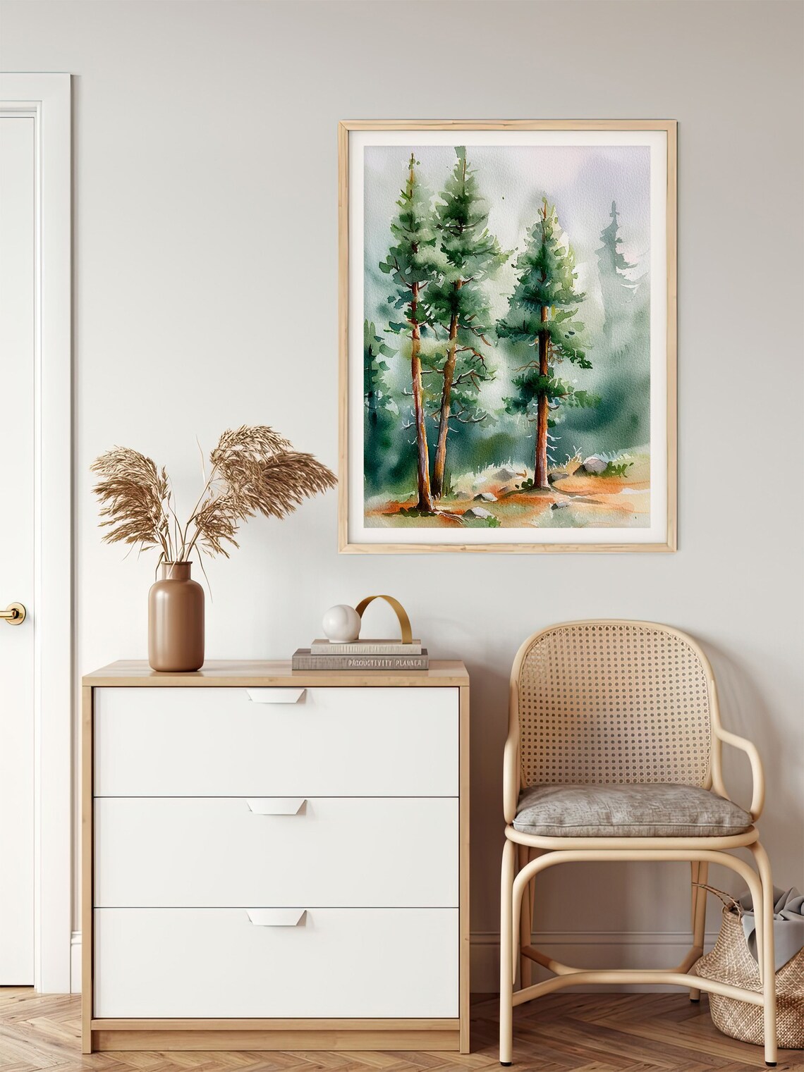 Angeles National Forest Watercolor Art Print, California - Image 5