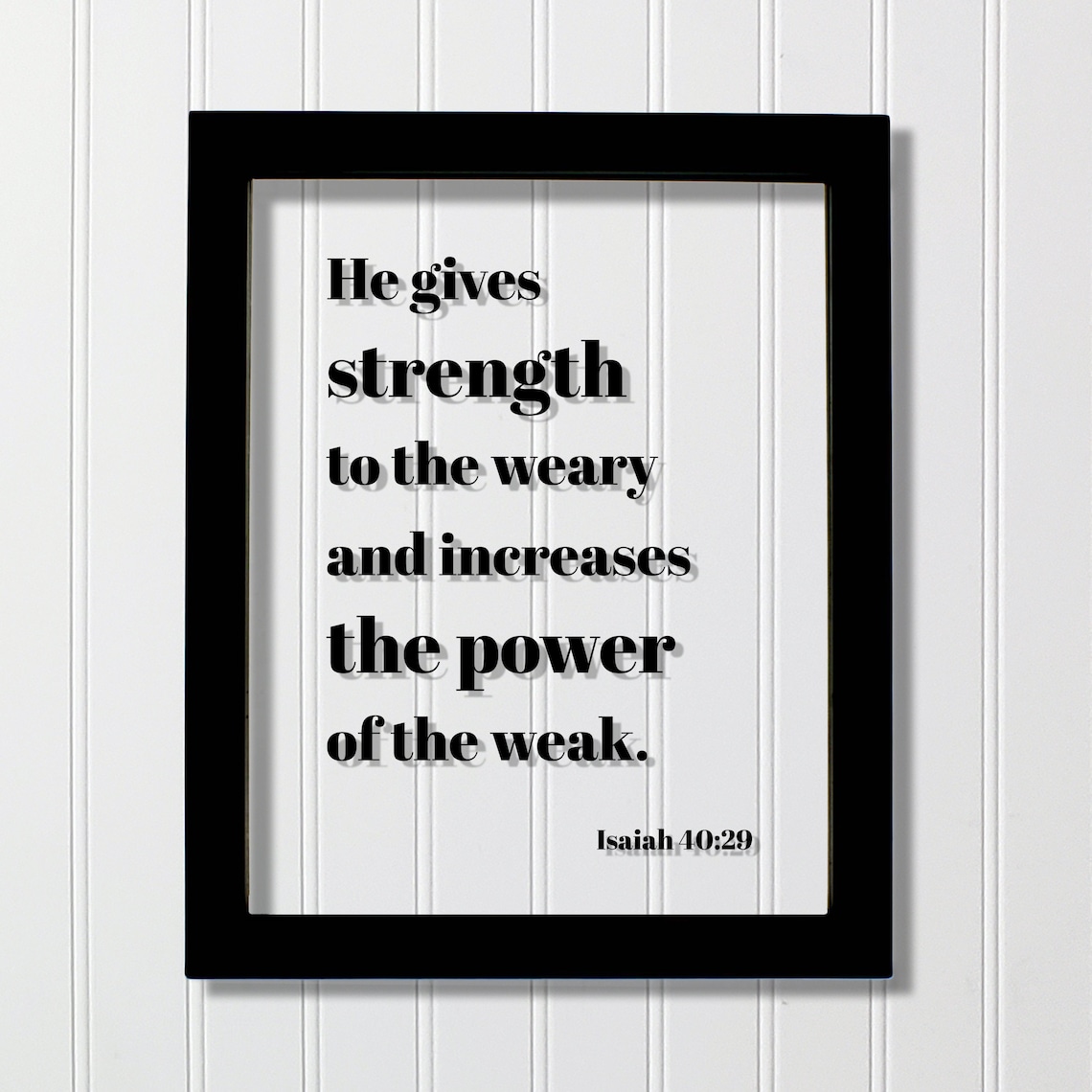 Isaiah 40:29 Scripture Art Print, Christian Faith