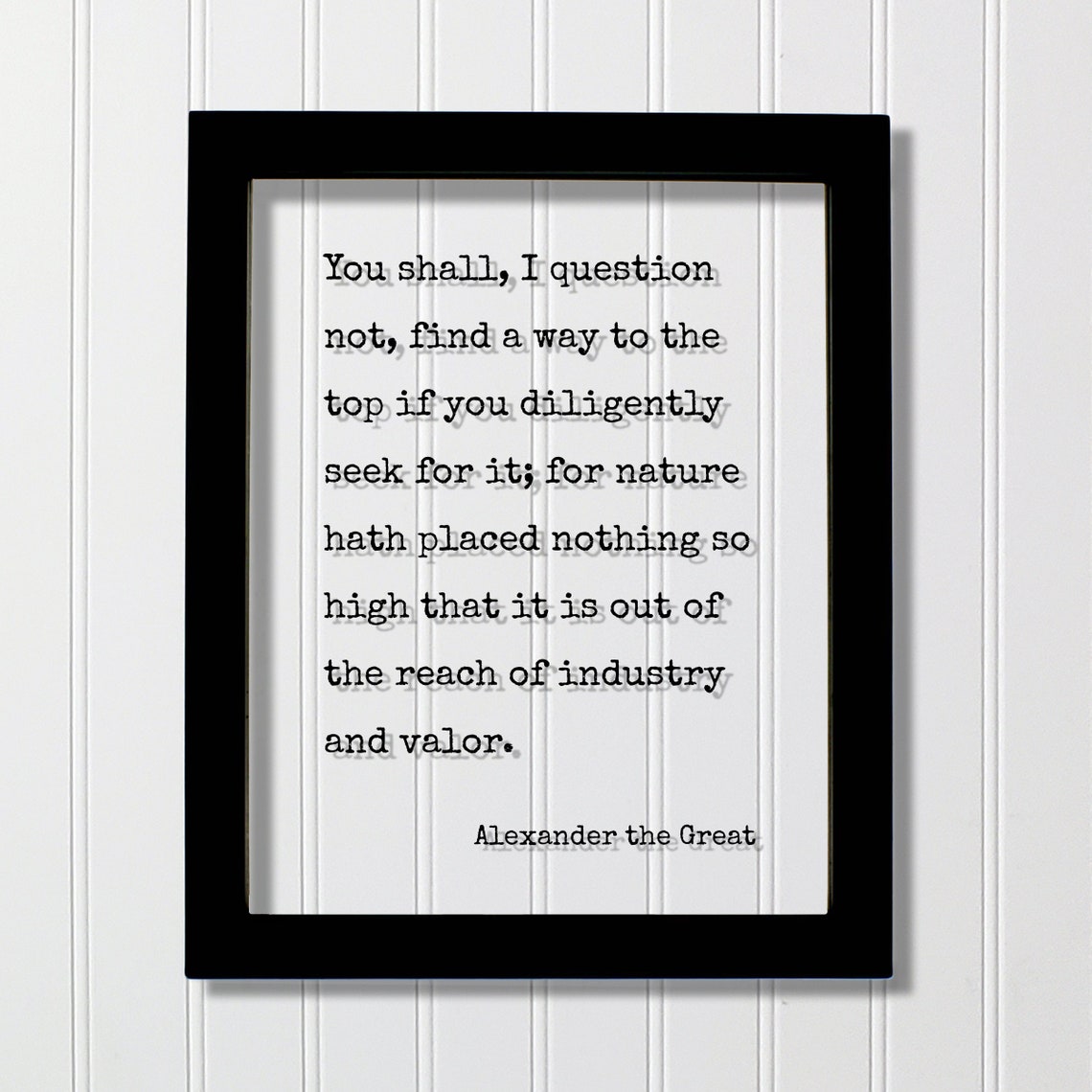 Alexander The Great Find A Way To The Top Perseverance Quote Poster