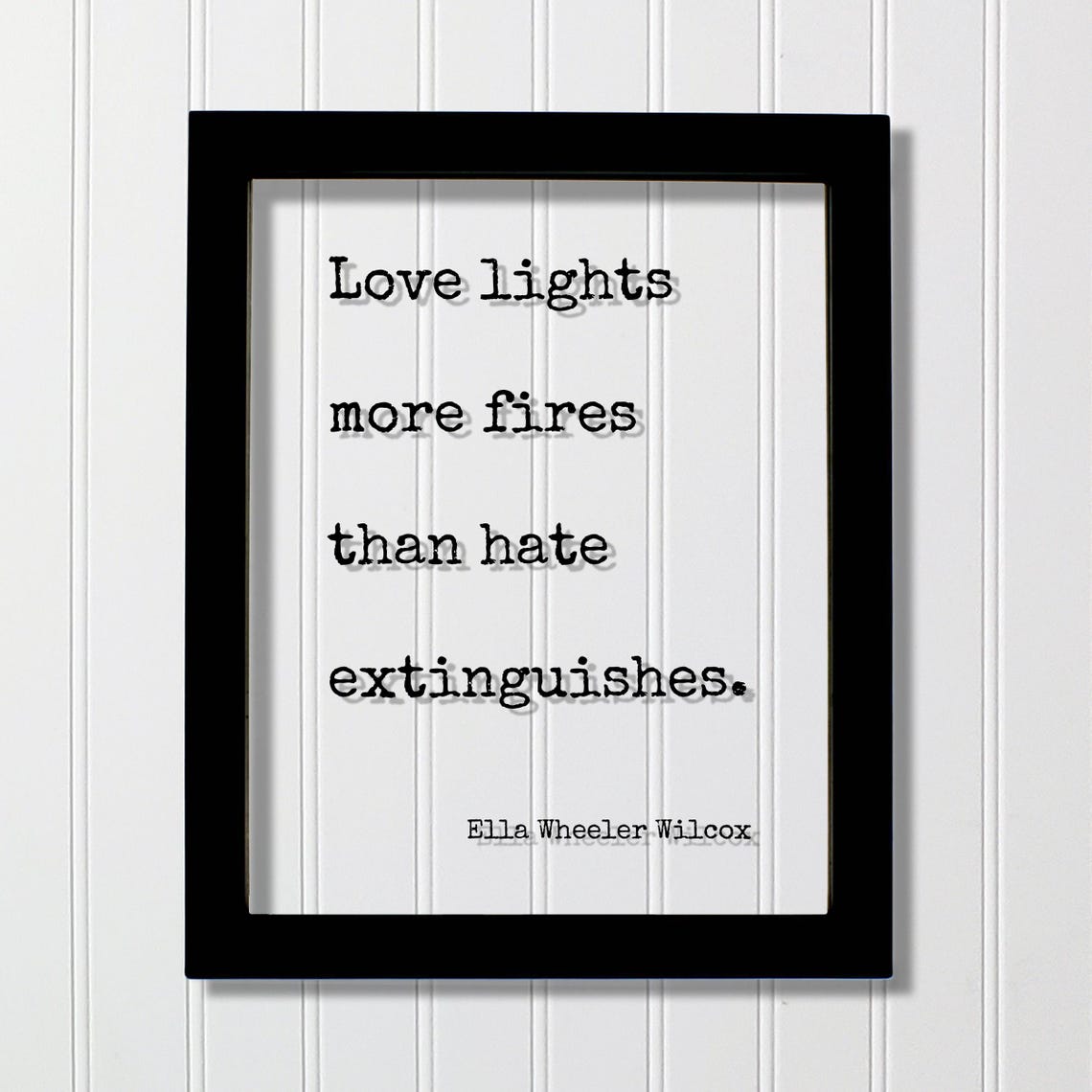 Ella Wheeler Wilcox Love Lights More Fires Quote Poster For Romantics