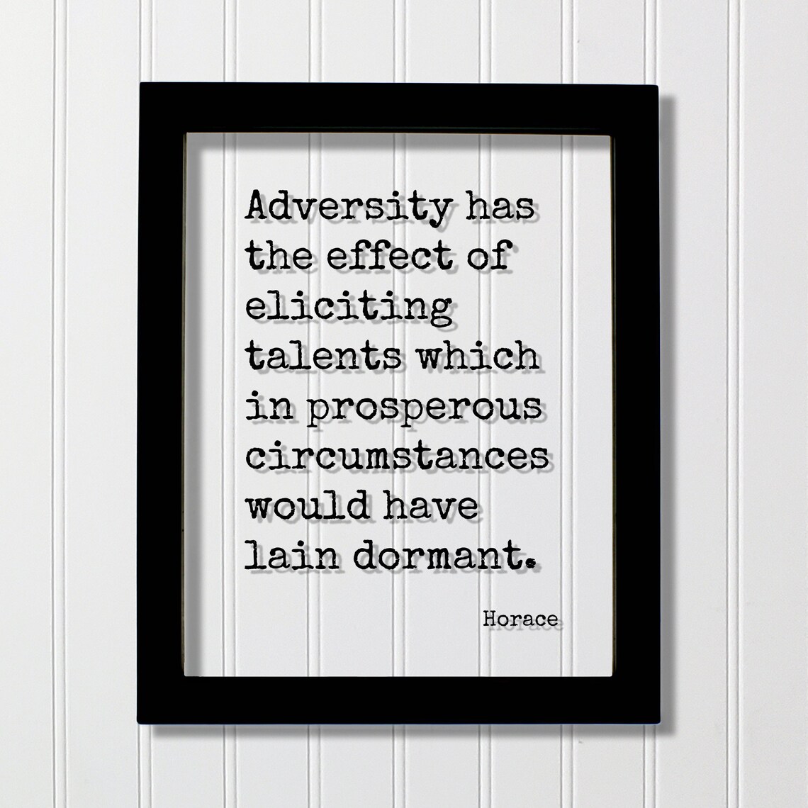 Horace Adversity Quote Typography Art Print