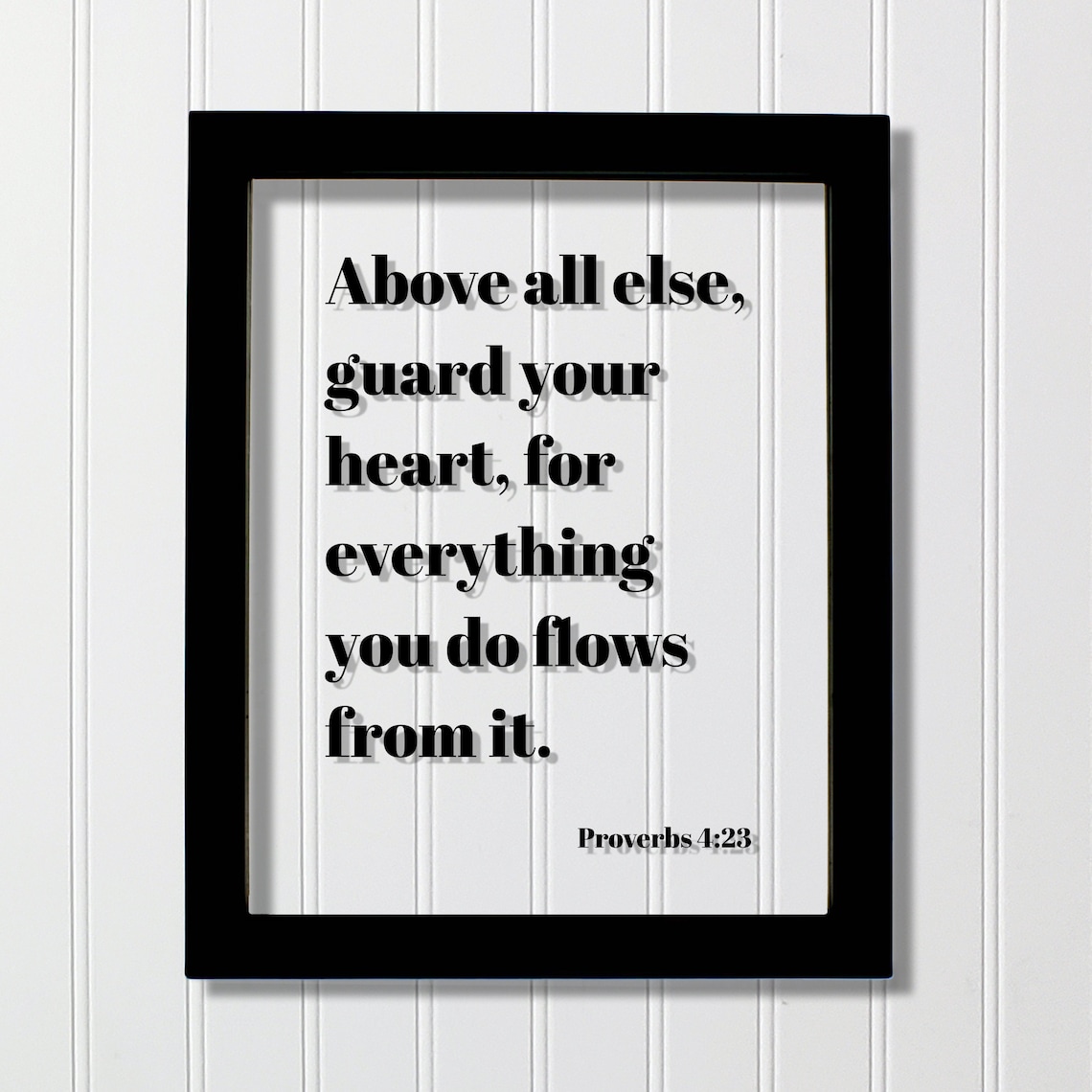 Proverbs 4:23 Guard Your Heart Scripture Art Print
