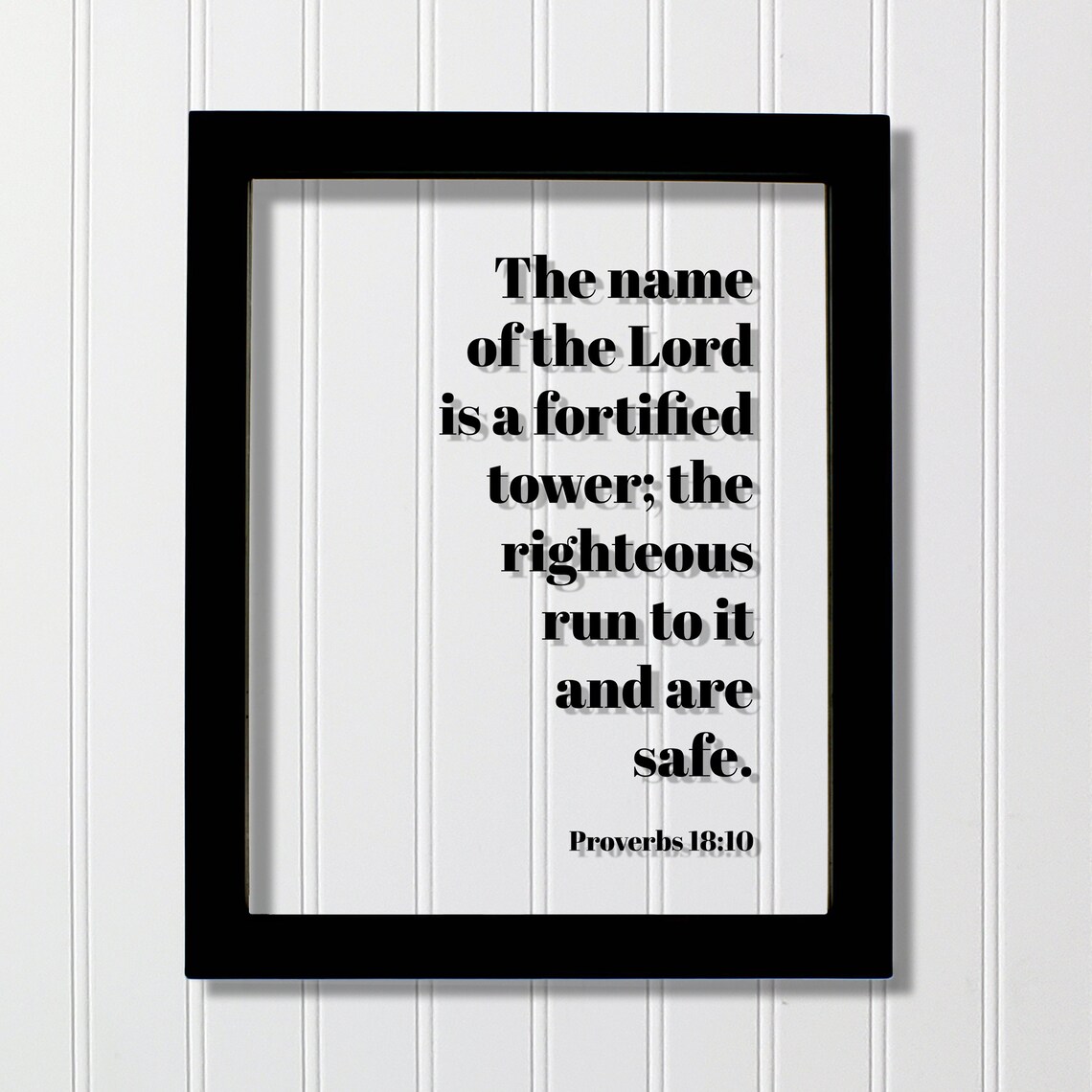 Proverbs 18:10 Name Of The Lord Is A Fortified Tower Verse Print