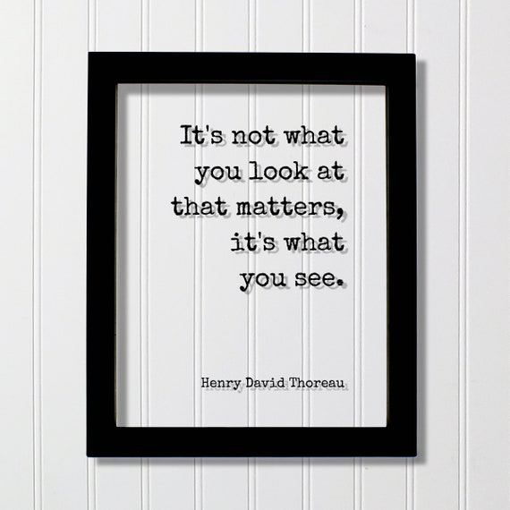 Henry David Thoreau Mindfulness Meditation Quote Art Print