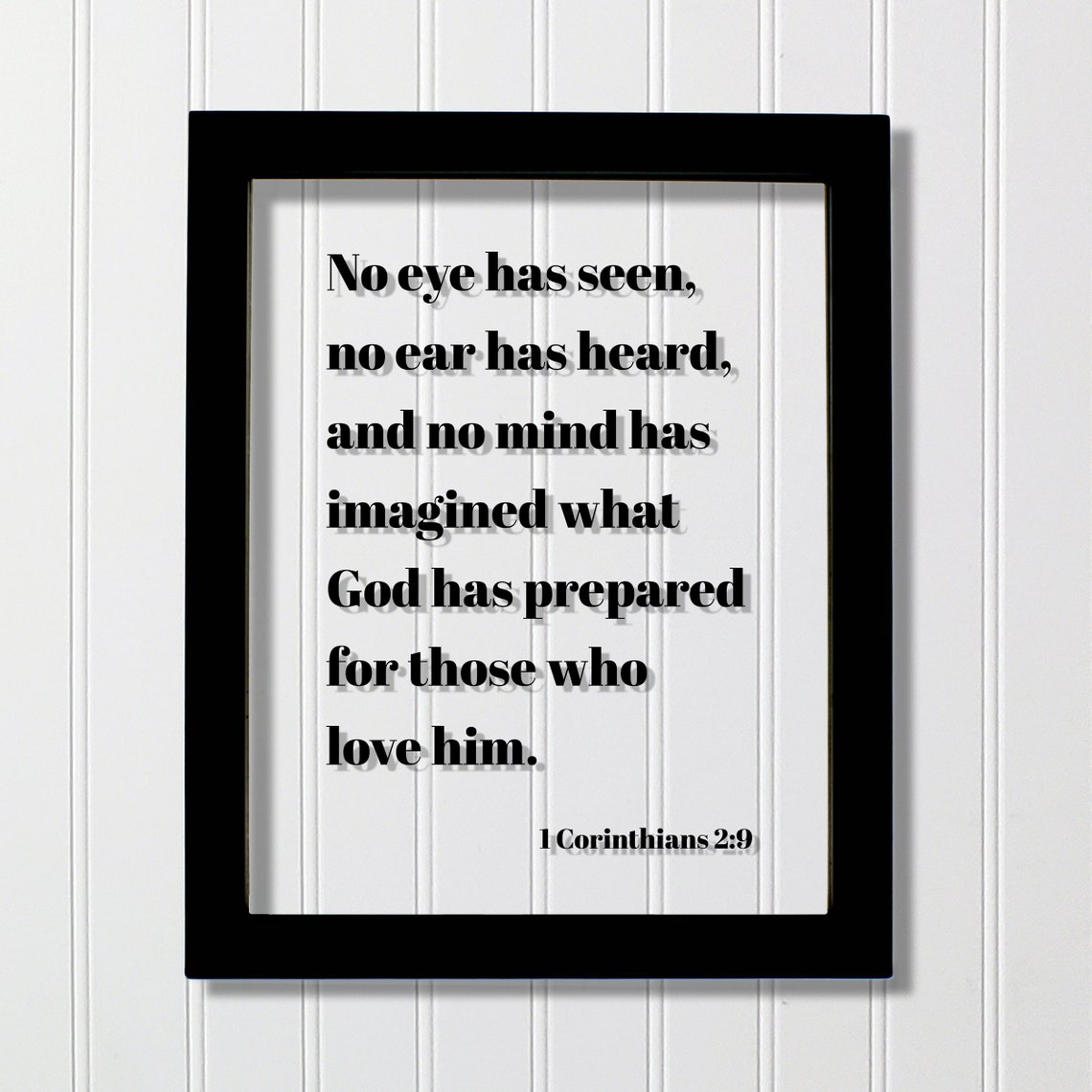 1 Corinthians 2:9 No Eye Has Seen Bible Verse Scripture Art Poster