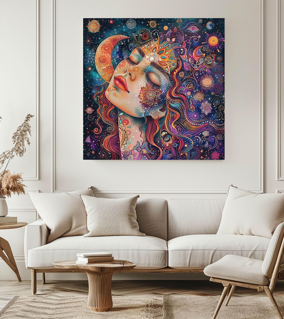 Celestial Woman, Mystical Goddess Boho Poster - Image 3
