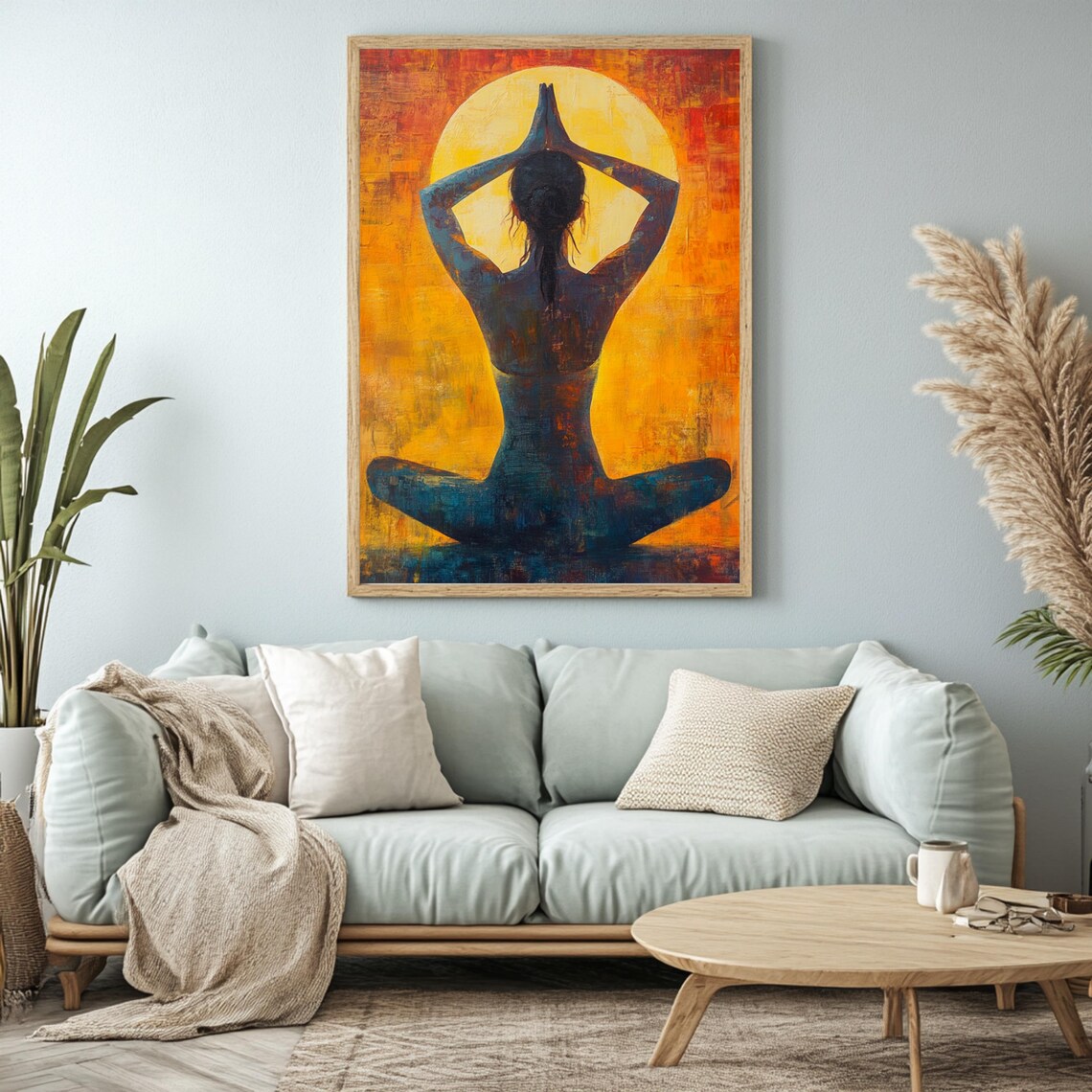 Yoga Woman, Spiritual Home Decor Art Print - Image 2