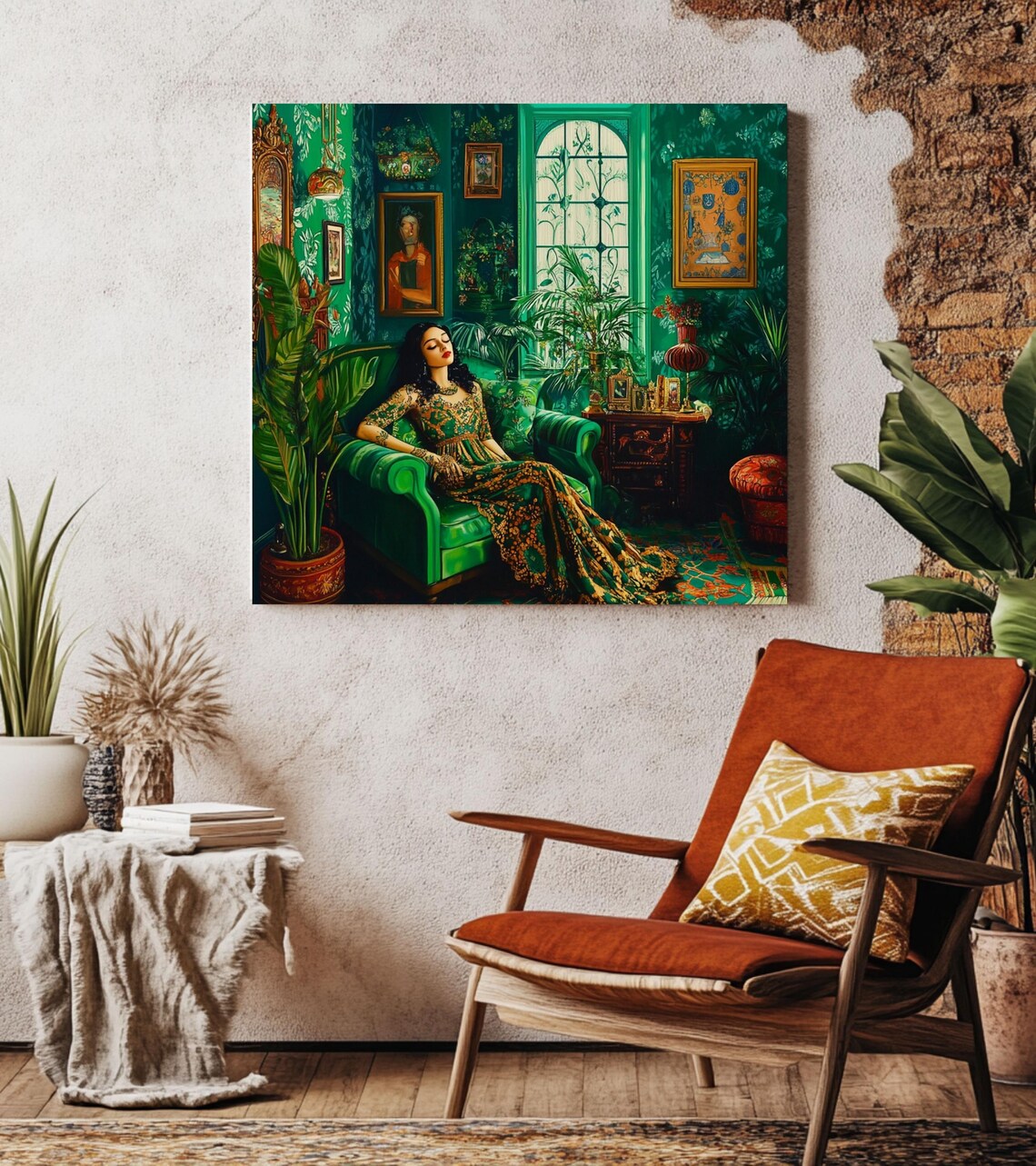 Vintage Maximalist Woman Illustration, Poster - Image 5