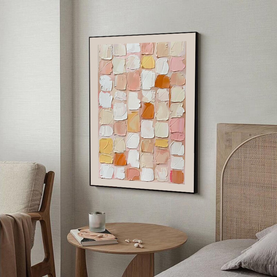 Modern Abstract Oil Painting Wall Art Print, Living Room - Image 2