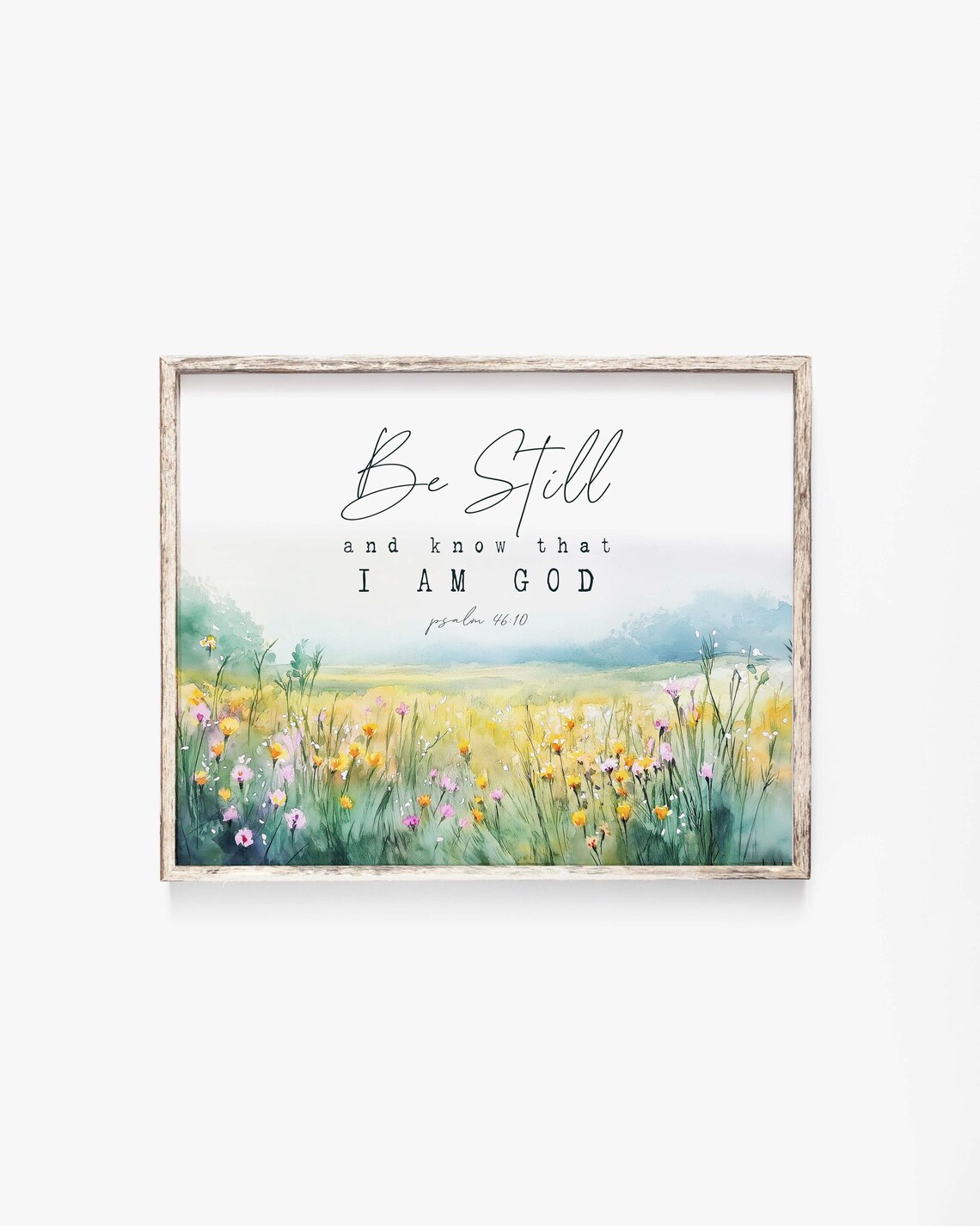 Be Still And Know That I Am God, Bible Verse Print - Image 2