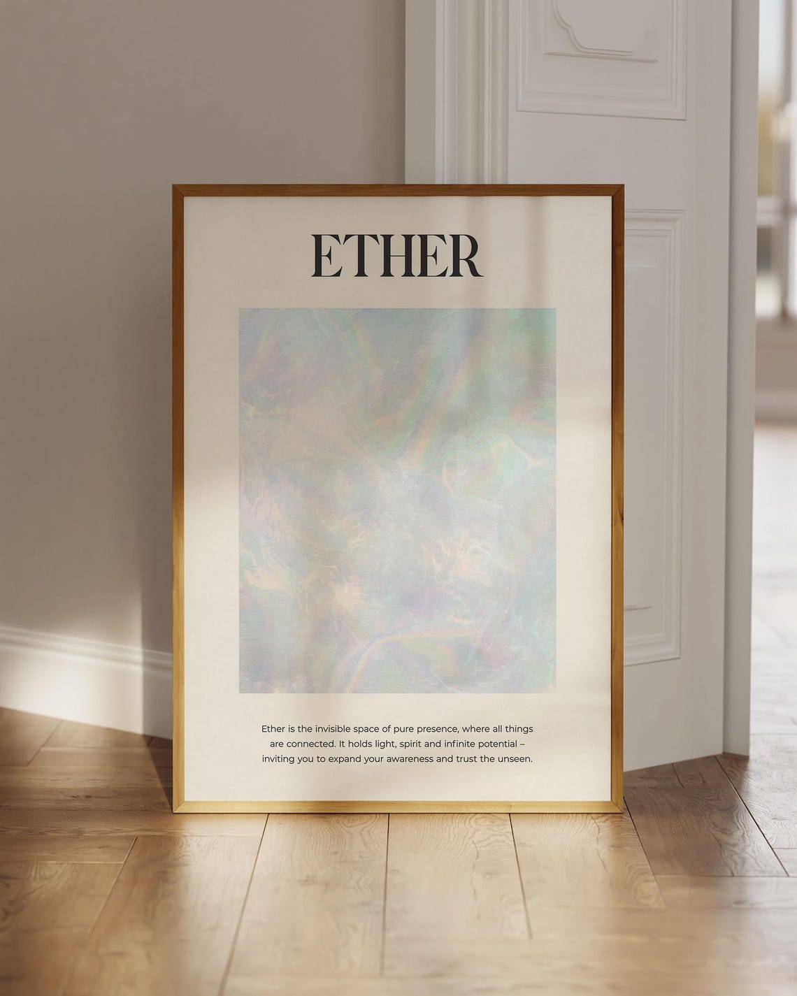 Inspirational Poster Ether Element Wall Art Spiritual Astrology