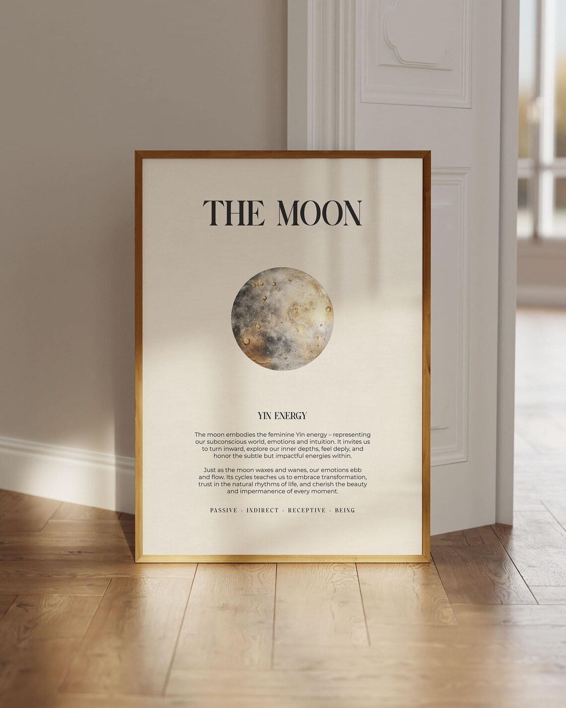 Moon Poster, Inspirational Spiritual Wall Art
