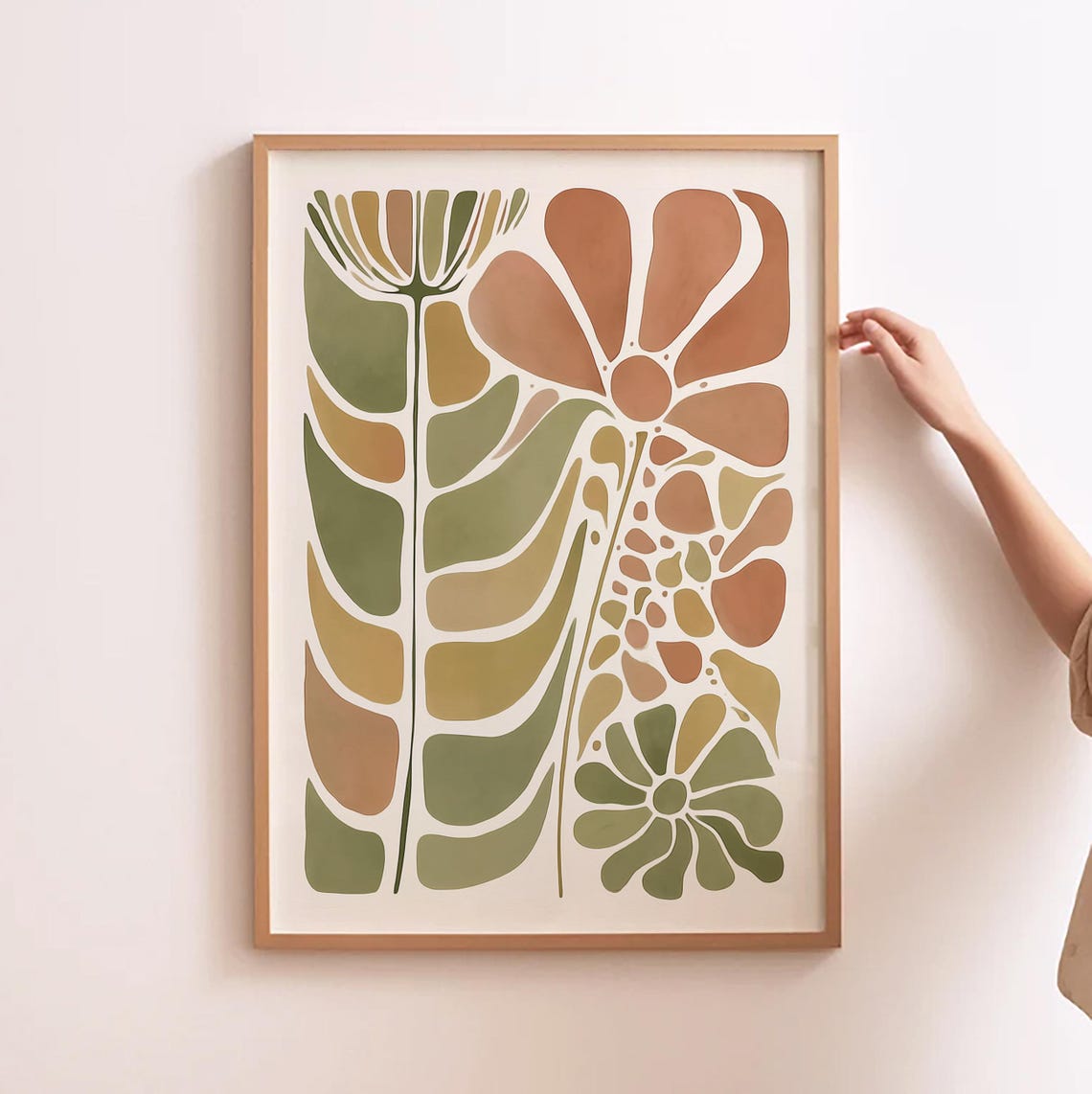 Matisse Botanical Art, Scandinavian Flower Print
