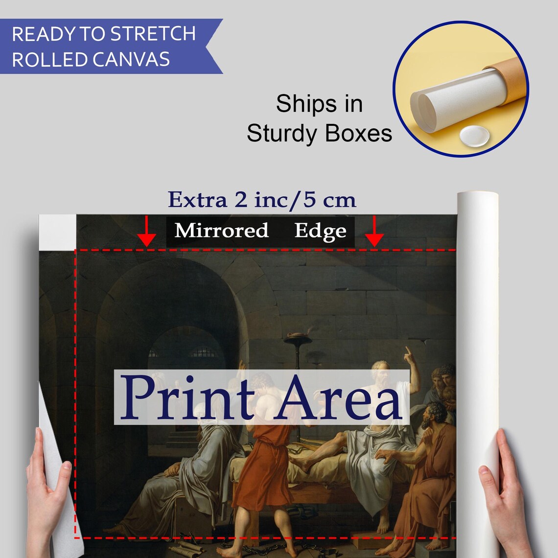 Socrates Drinking Hemlock, Modern Wall Art - Image 4