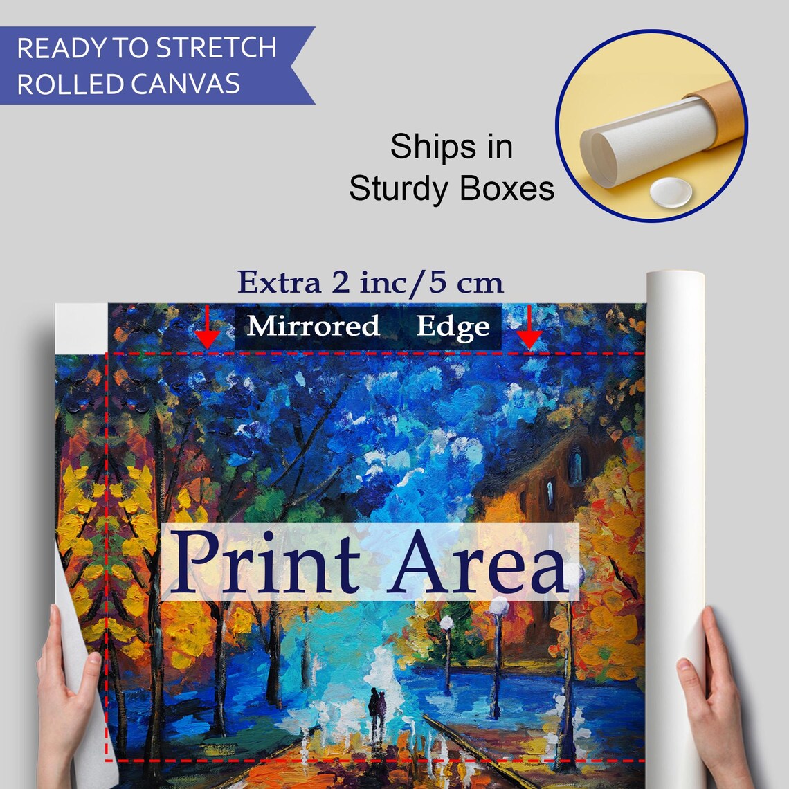Night Walk In The Forest Decorative Wall Painting Nature Wall Decor Nature Wall Decor Landscape Wall Table - Image 4