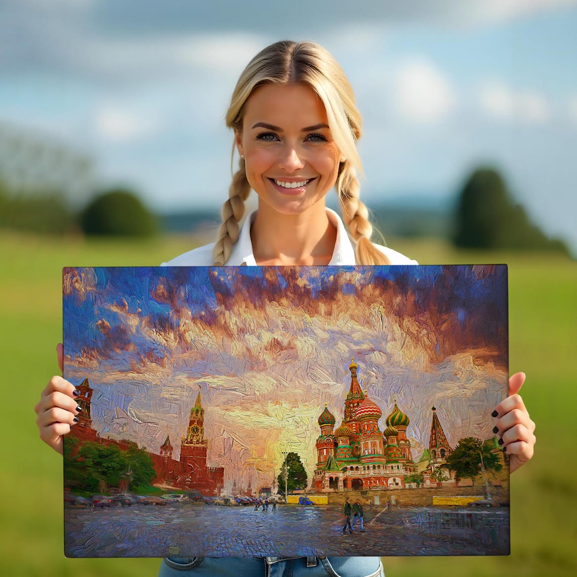Basil Cathedral In Red Square Art Print - Image 5