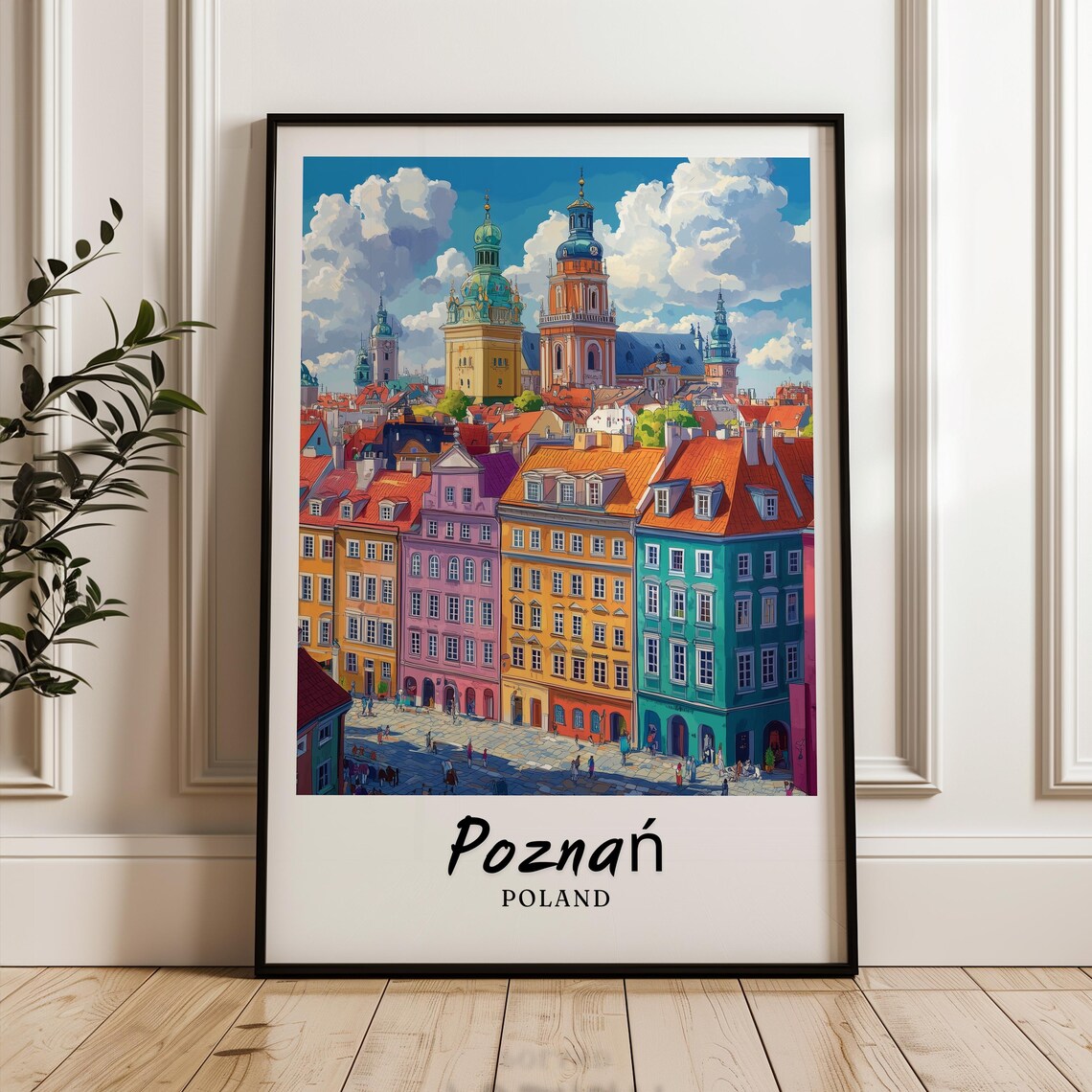 Poznan Travel Print, Poland Wedding Gift