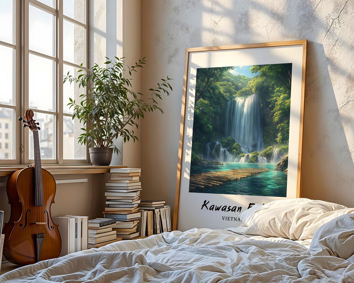 Kawasan Falls Philippines - Minimalist Poster - Image 3
