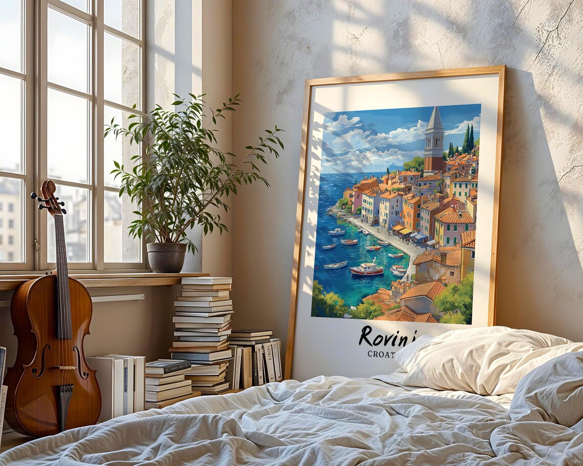 Rovinj Travel Print, Croatia Wedding Gift - Image 3