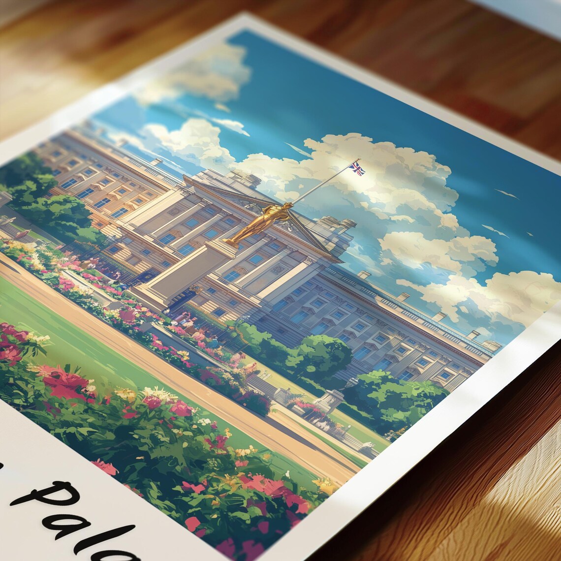 Buckingham Palace London Travel Poster, Minimalist Europe - Image 2