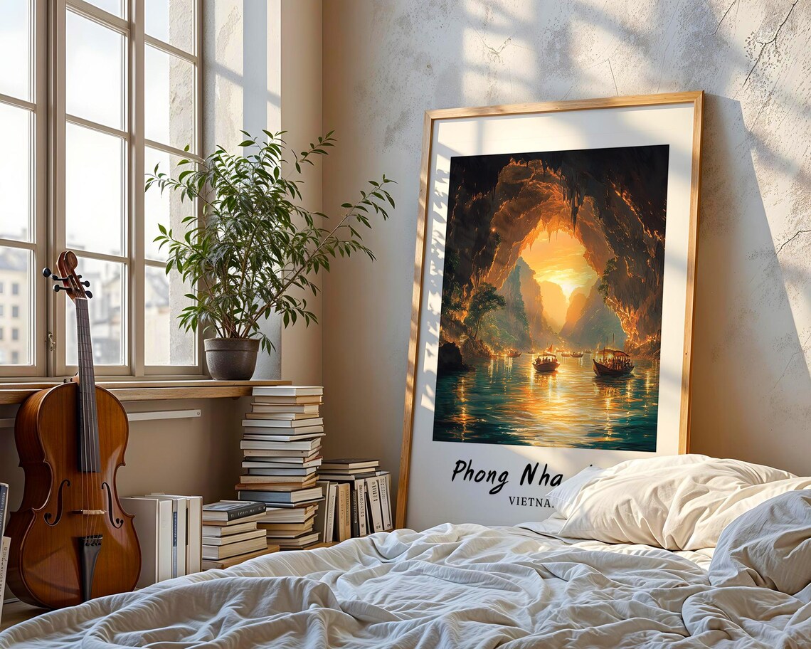 Nha Trang Bay Vietnam Travel Poster, Minimalist - Image 3